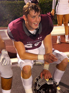 John at football game