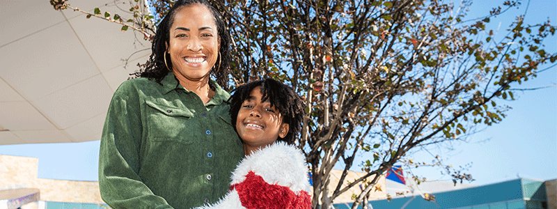 Caroline and her mother Marissa - Children's Health