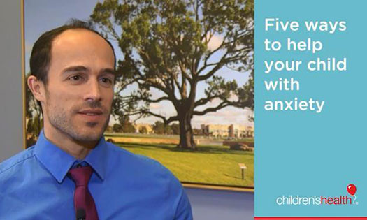 Five ways to help your child with anxiety.