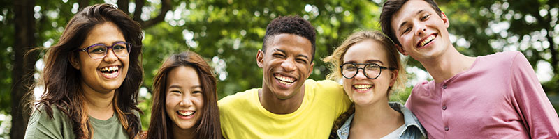 group of kids smiling